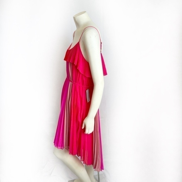 Adelyn Rae Pepper Pleated Colorful Dress Size M - Picture 5 of 10